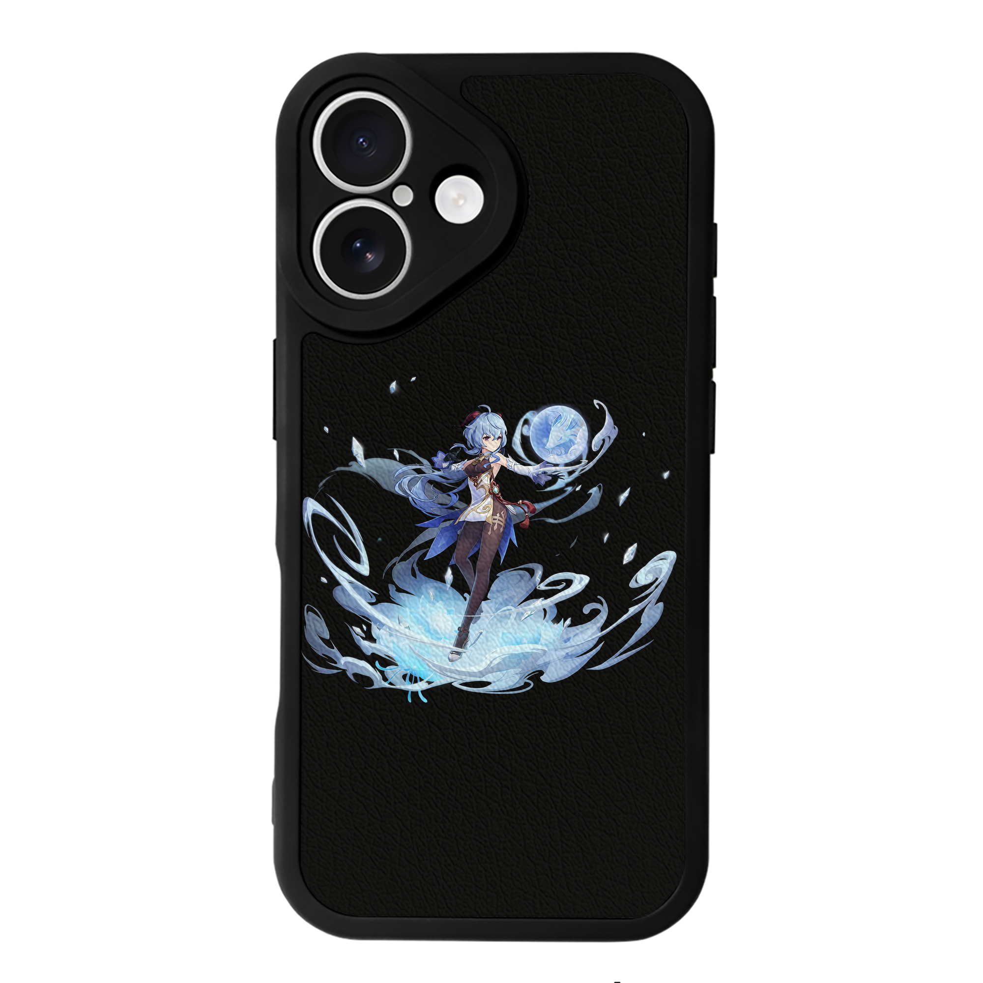 げんし神 甘雨 かんう genshin Ganyu 【iPhone 16シリーズ対応】シリコンスマホケース（レザー調） 材質：シリコン